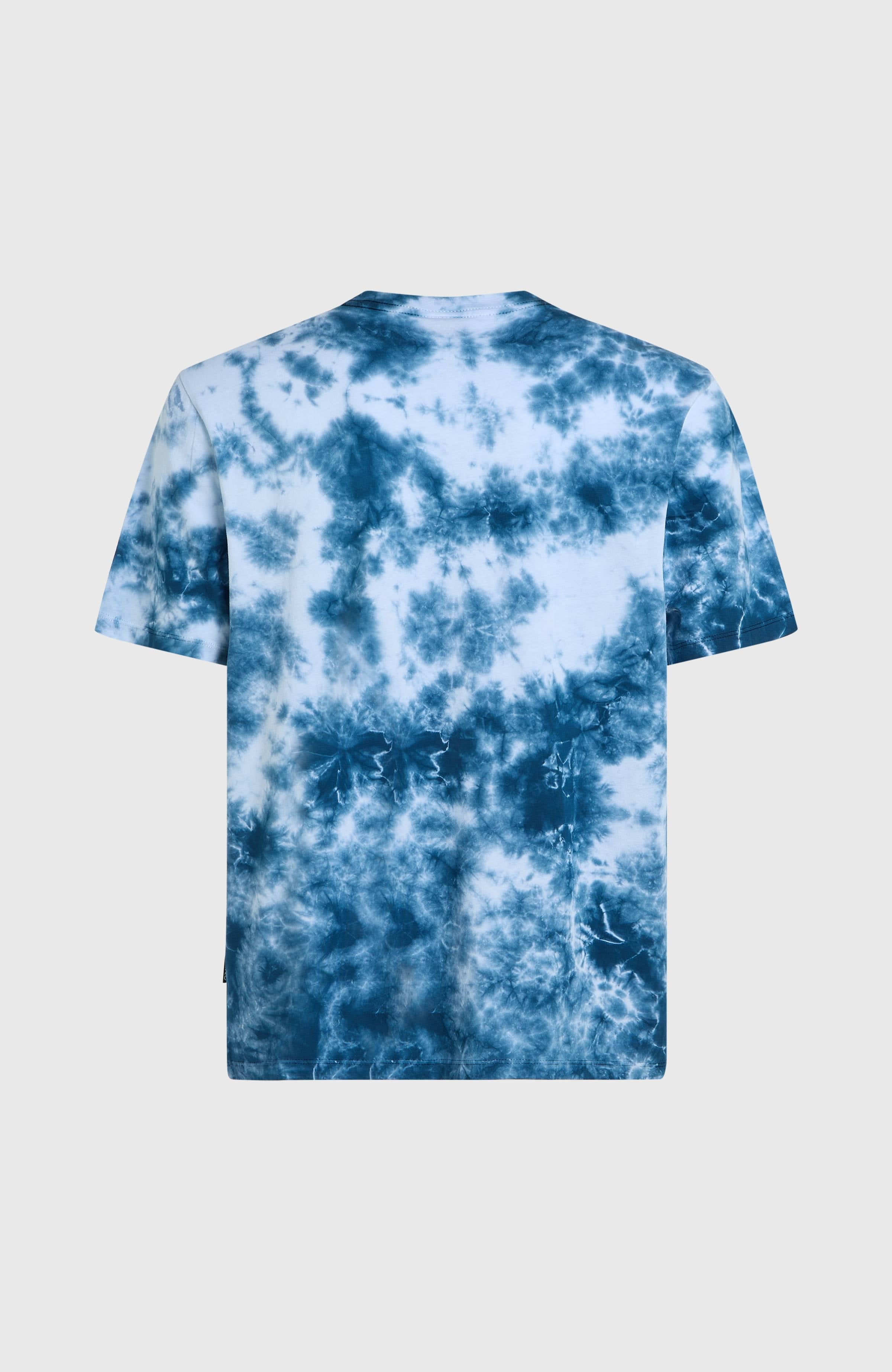 Tie Dye Graphic T-Shirt Men - Blue Tie Dye Print