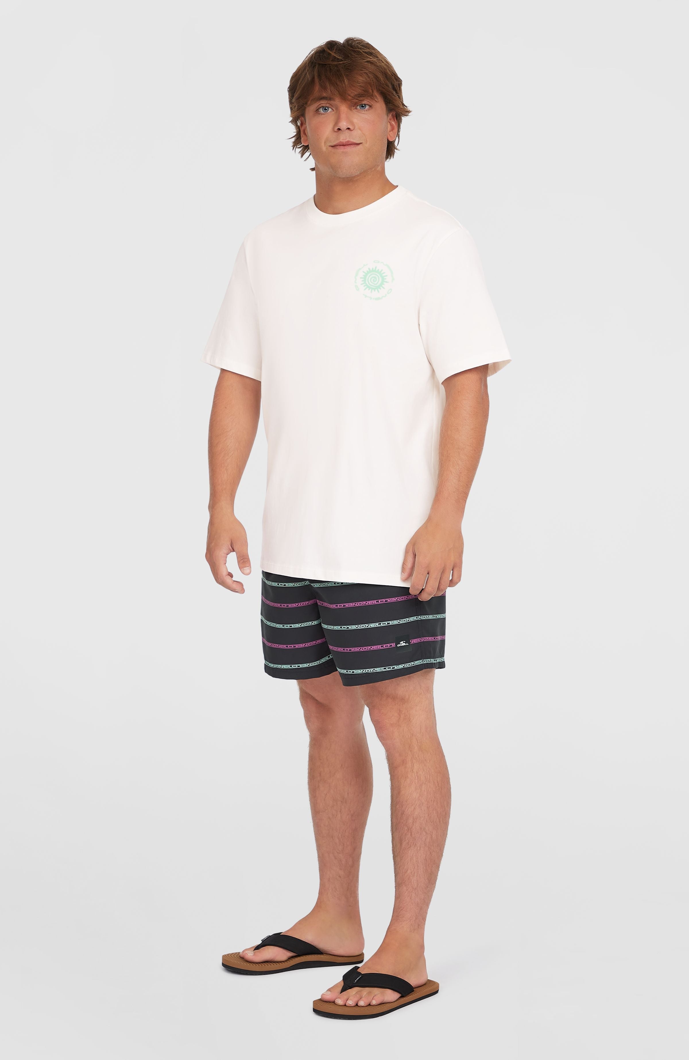 Chest Print T-Shirt Men - Snow White