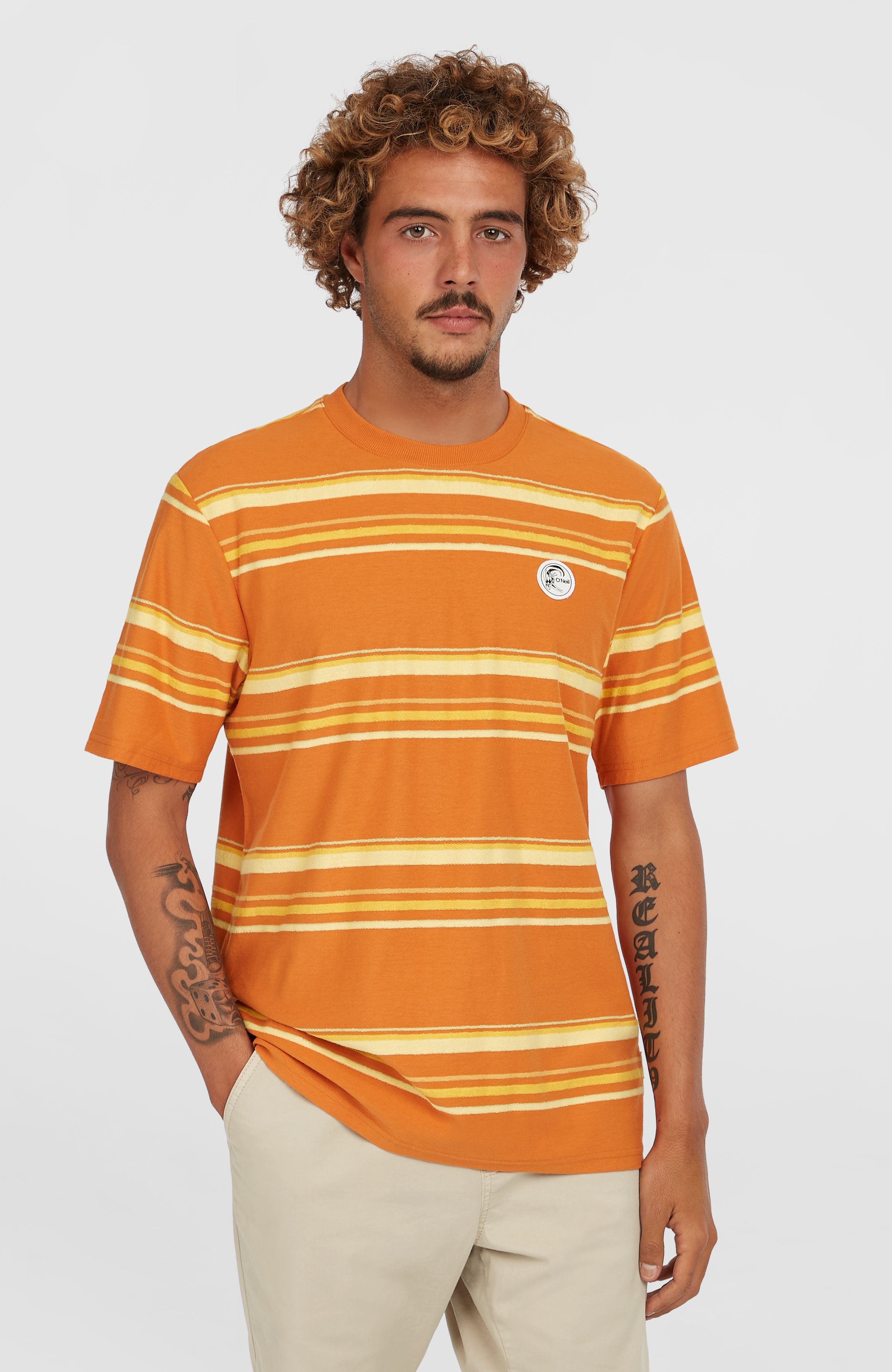 O'Riginals Stripe T-Shirt Men - Orange Originals Retro Stripe