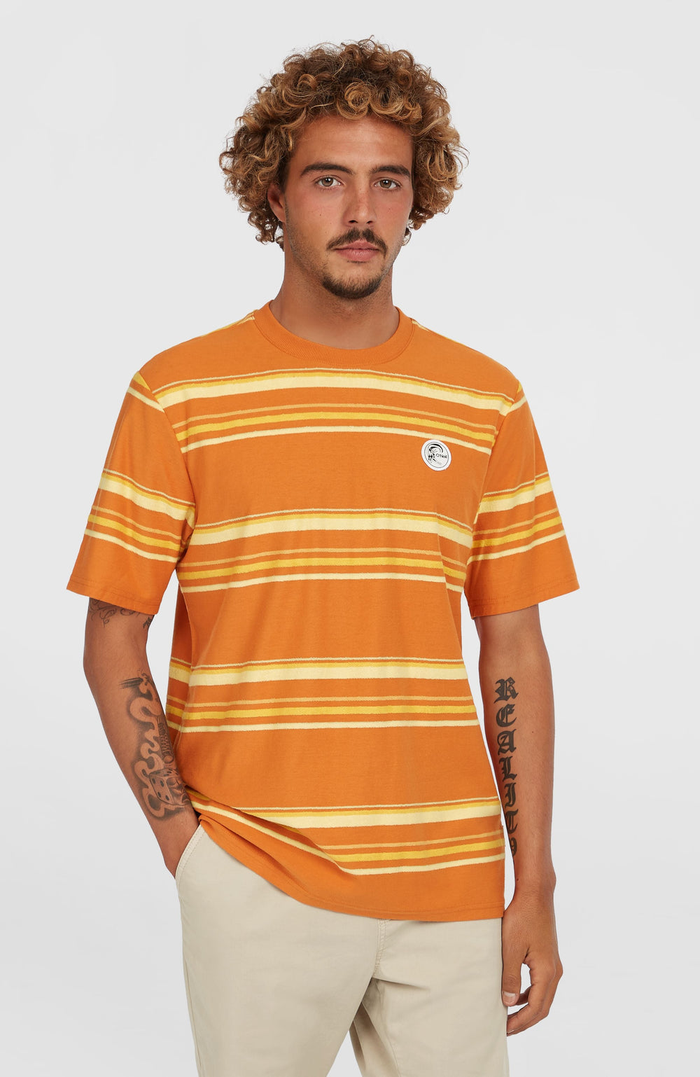 O'Riginals Stripe T-Shirt Men - Orange Originals Retro Stripe