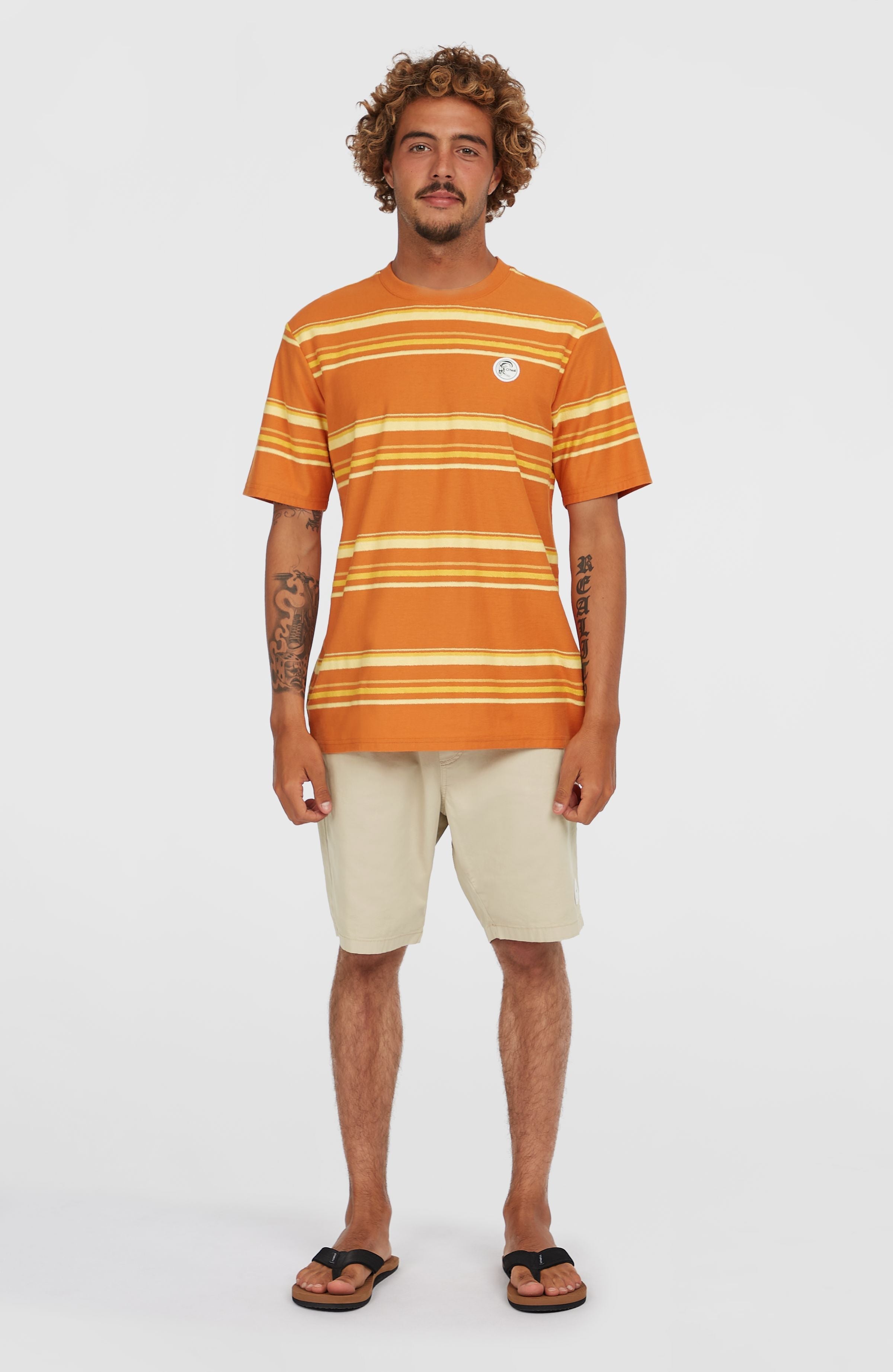 O'Riginals Stripe T-Shirt Men - Orange Originals Retro Stripe