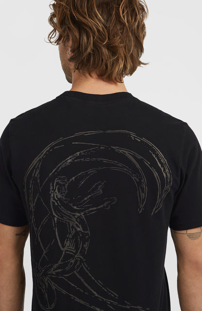 O'Riginals Back-Print T-Shirt Men - Black Out