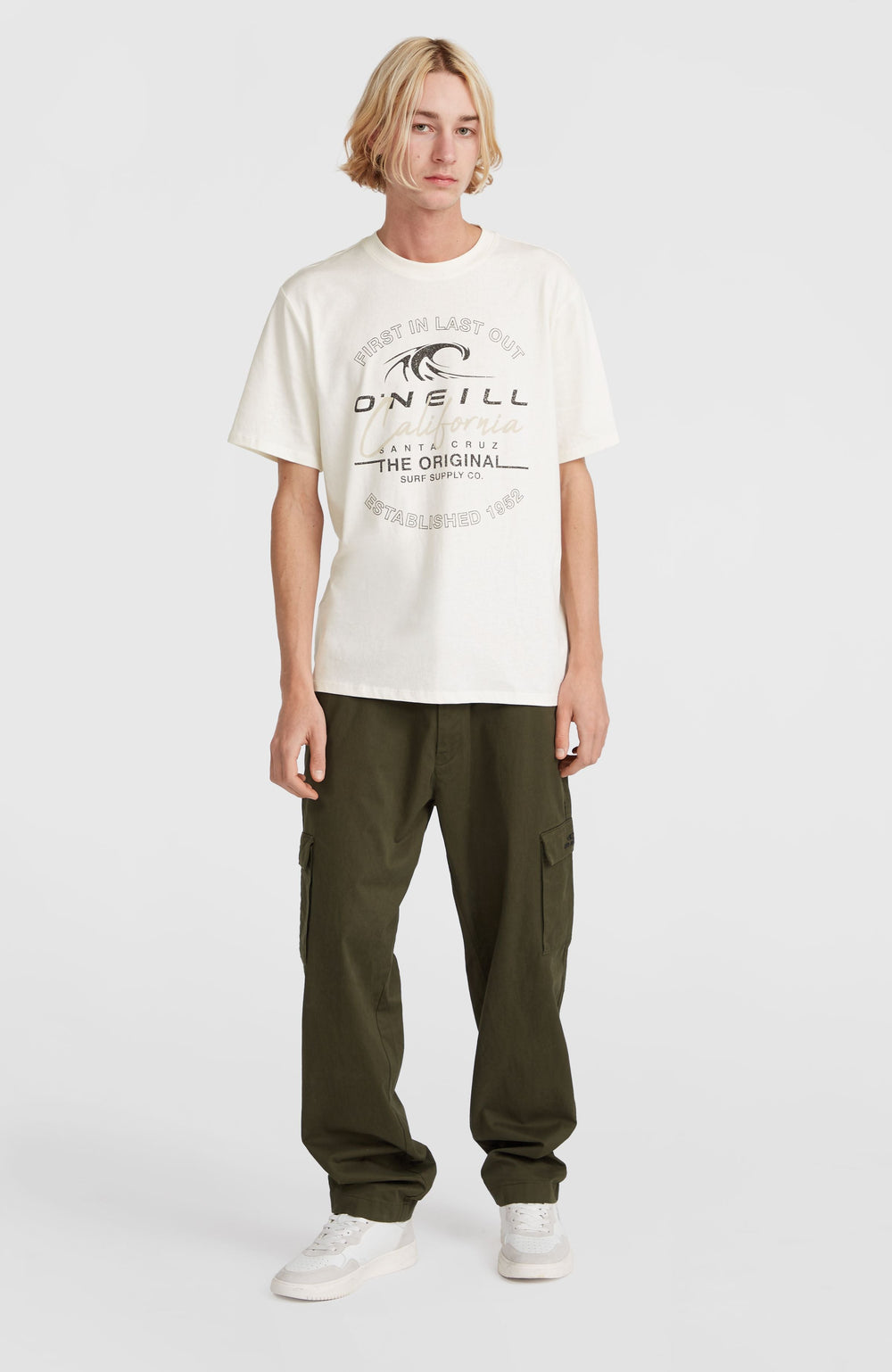 Cali Wave T-Shirt Men - Snow White