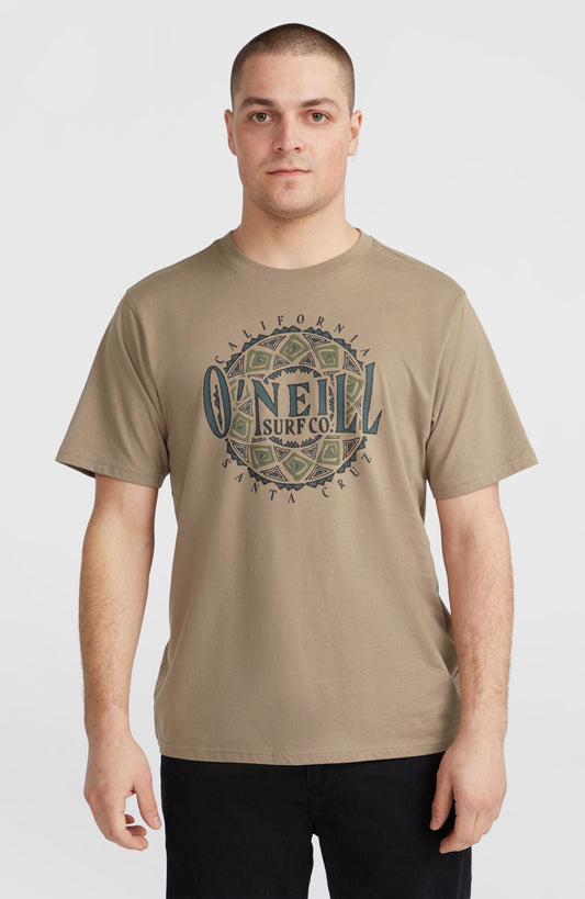 Ikat Graphic T-Shirt Men - Concrete
