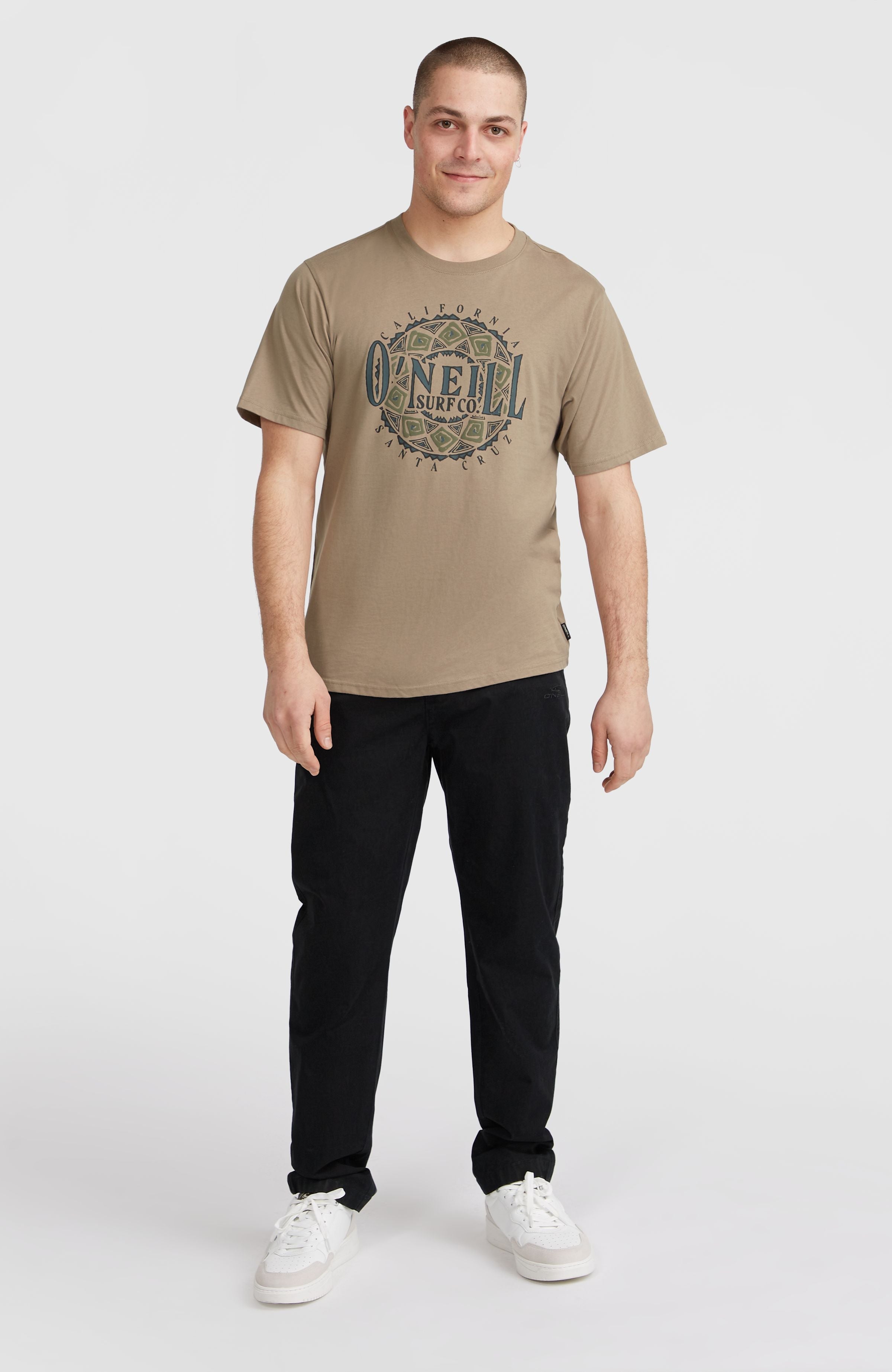 Ikat Graphic T-Shirt Men - Concrete
