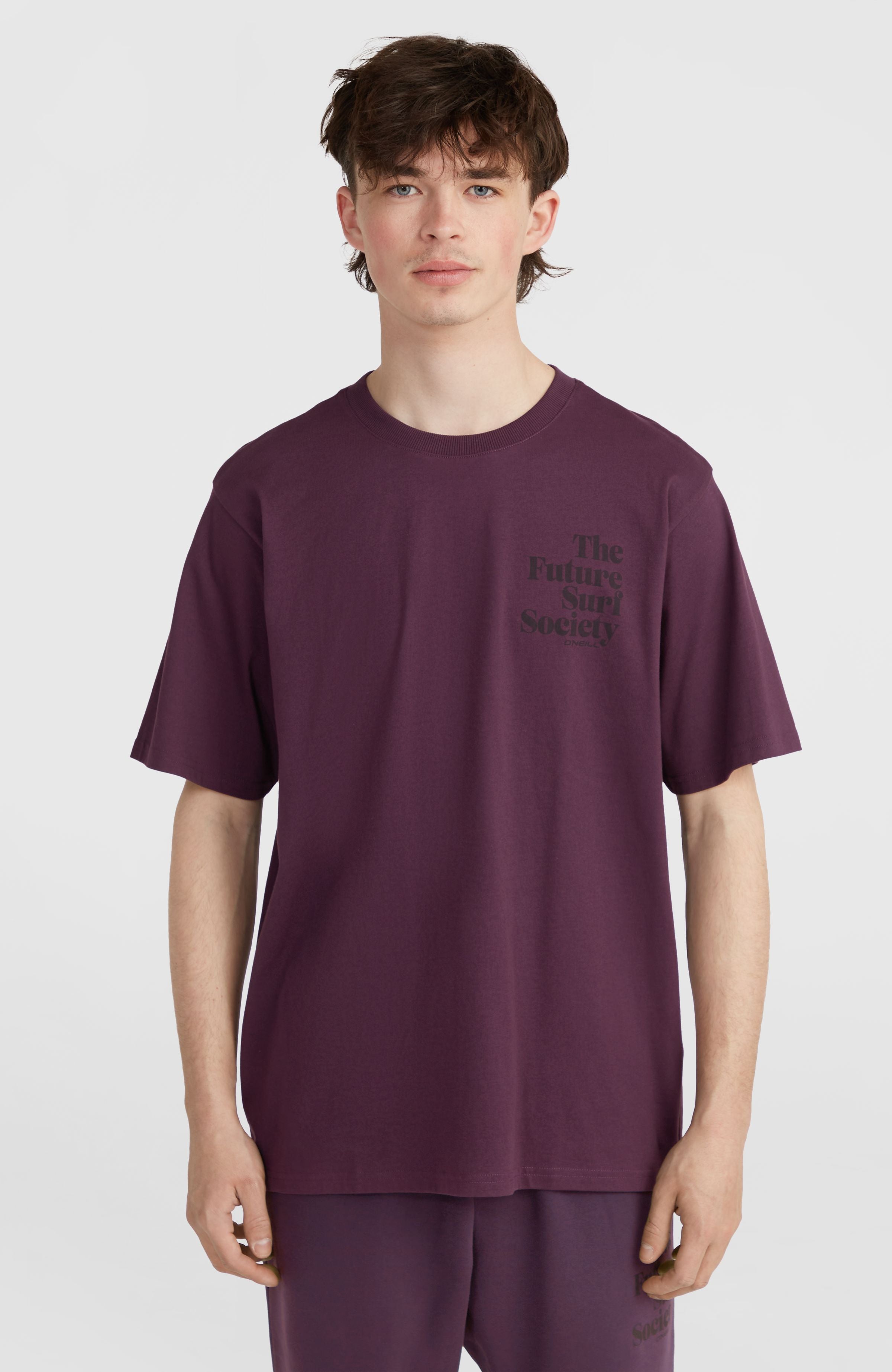 Future Surf Society T-Shirt Men - Aubergine