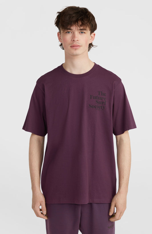 Future Surf Society T-Shirt Men - Aubergine