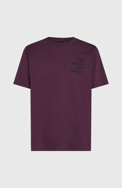 Future Surf Society T-Shirt Men - Aubergine