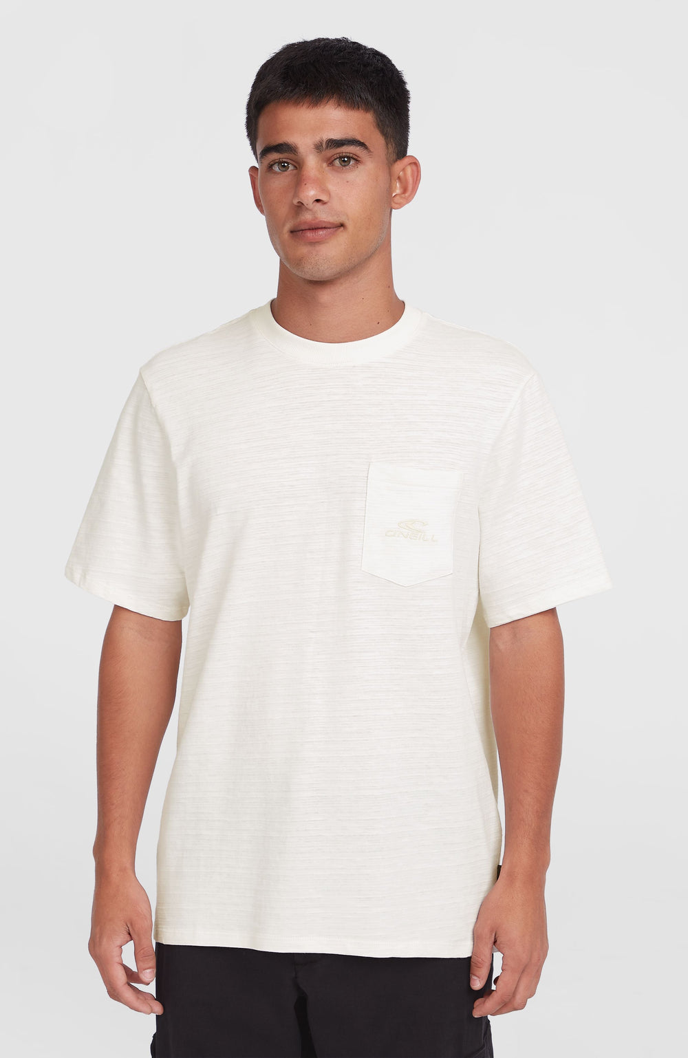 Slub Chest Pocket T-Shirt Men - Snow White