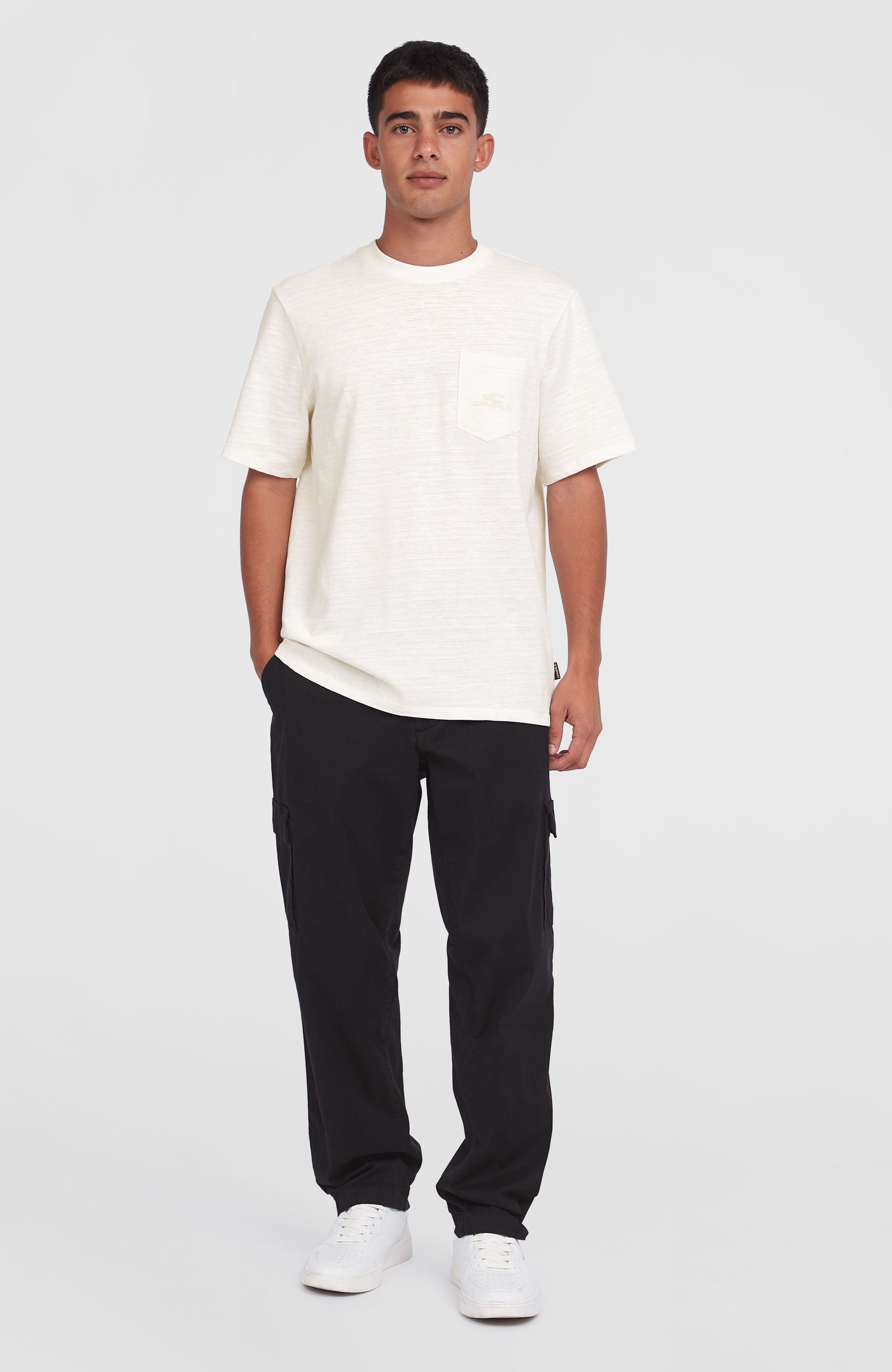 Slub Chest Pocket T-Shirt Men - Snow White