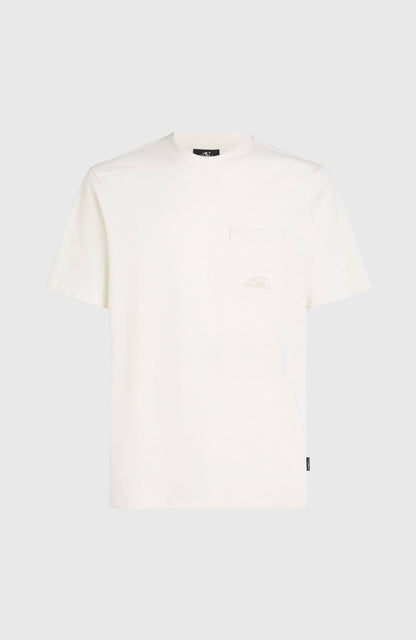 Slub Chest Pocket T-Shirt Men - Snow White