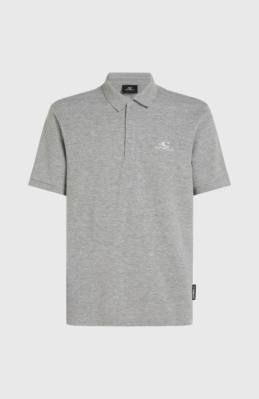 Slub Small Logo Polo Men - Silver Melee