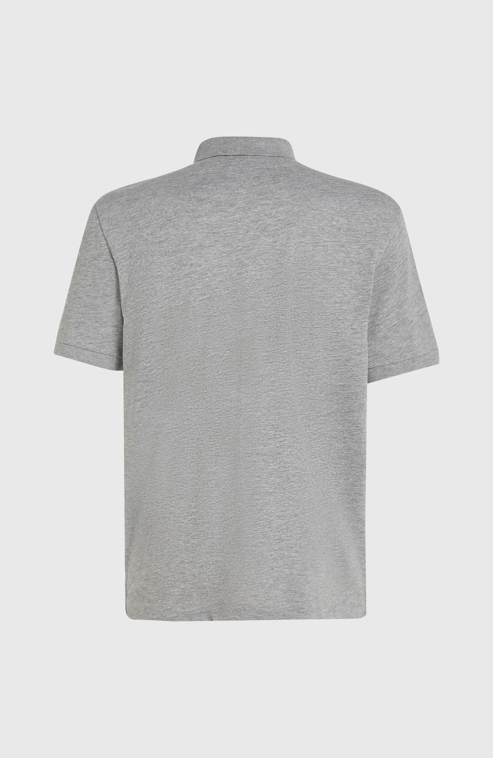 Slub Small Logo Polo Men - Silver Melee