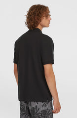 Slub Small Logo Polo Men - Black Out