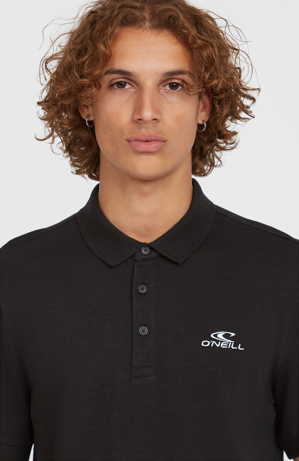 Slub Small Logo Polo Men - Black Out
