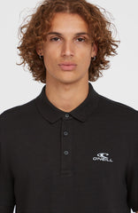 Slub Small Logo Polo Men - Black Out