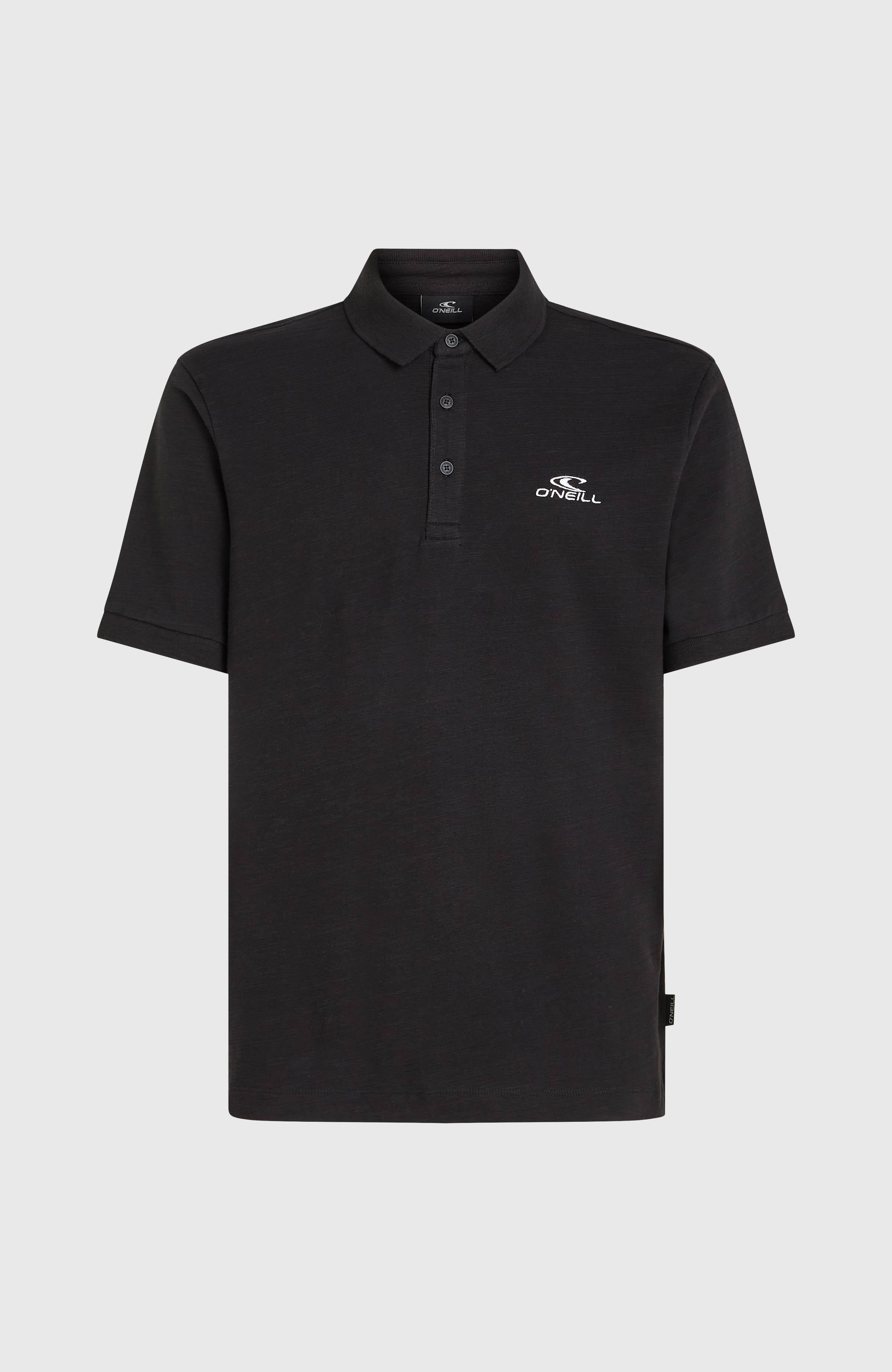 Slub Small Logo Polo Men - Black Out