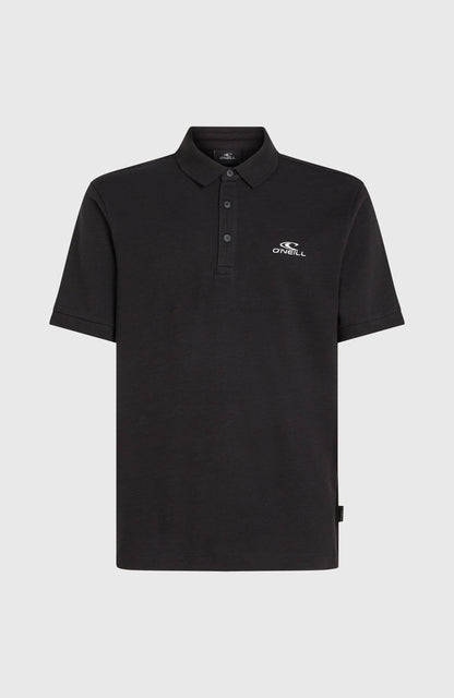 Slub Small Logo Polo Men - Black Out
