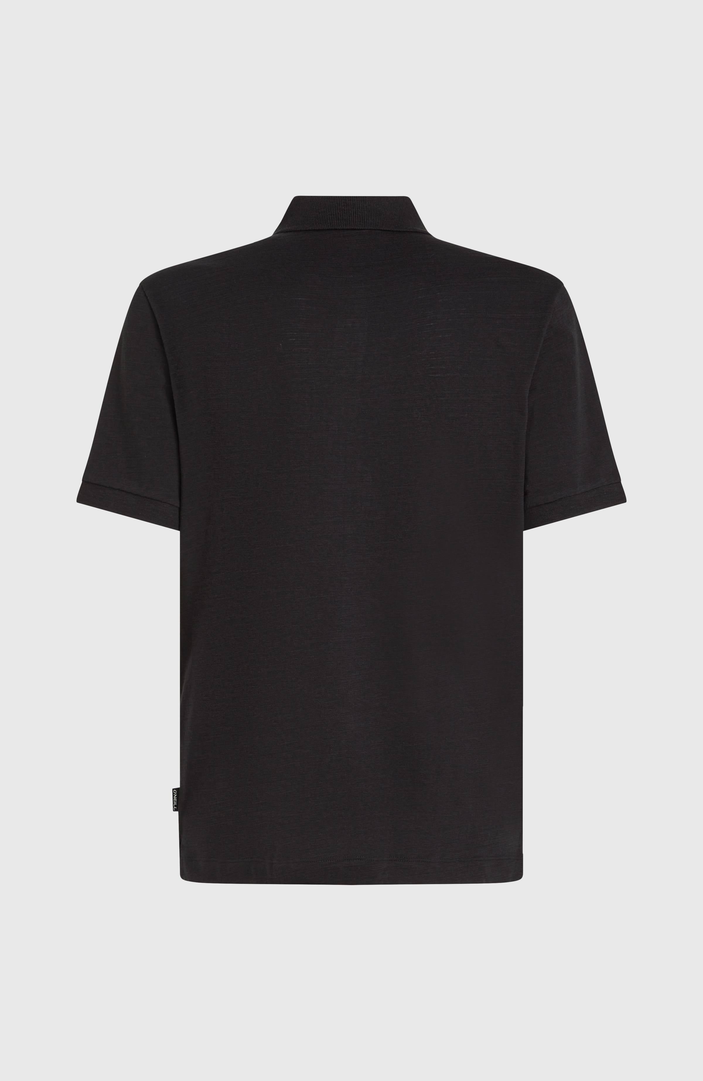 Slub Small Logo Polo Men - Black Out