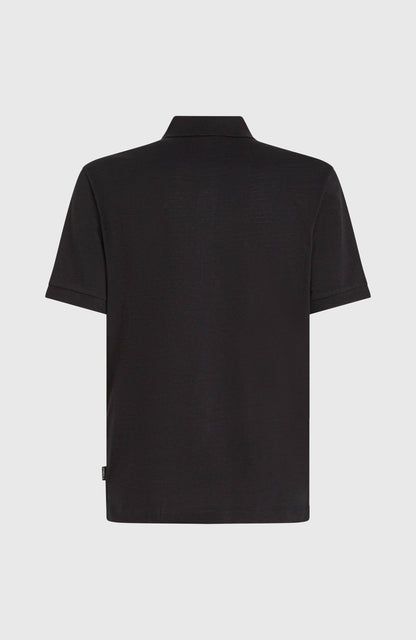 Slub Small Logo Polo Men - Black Out