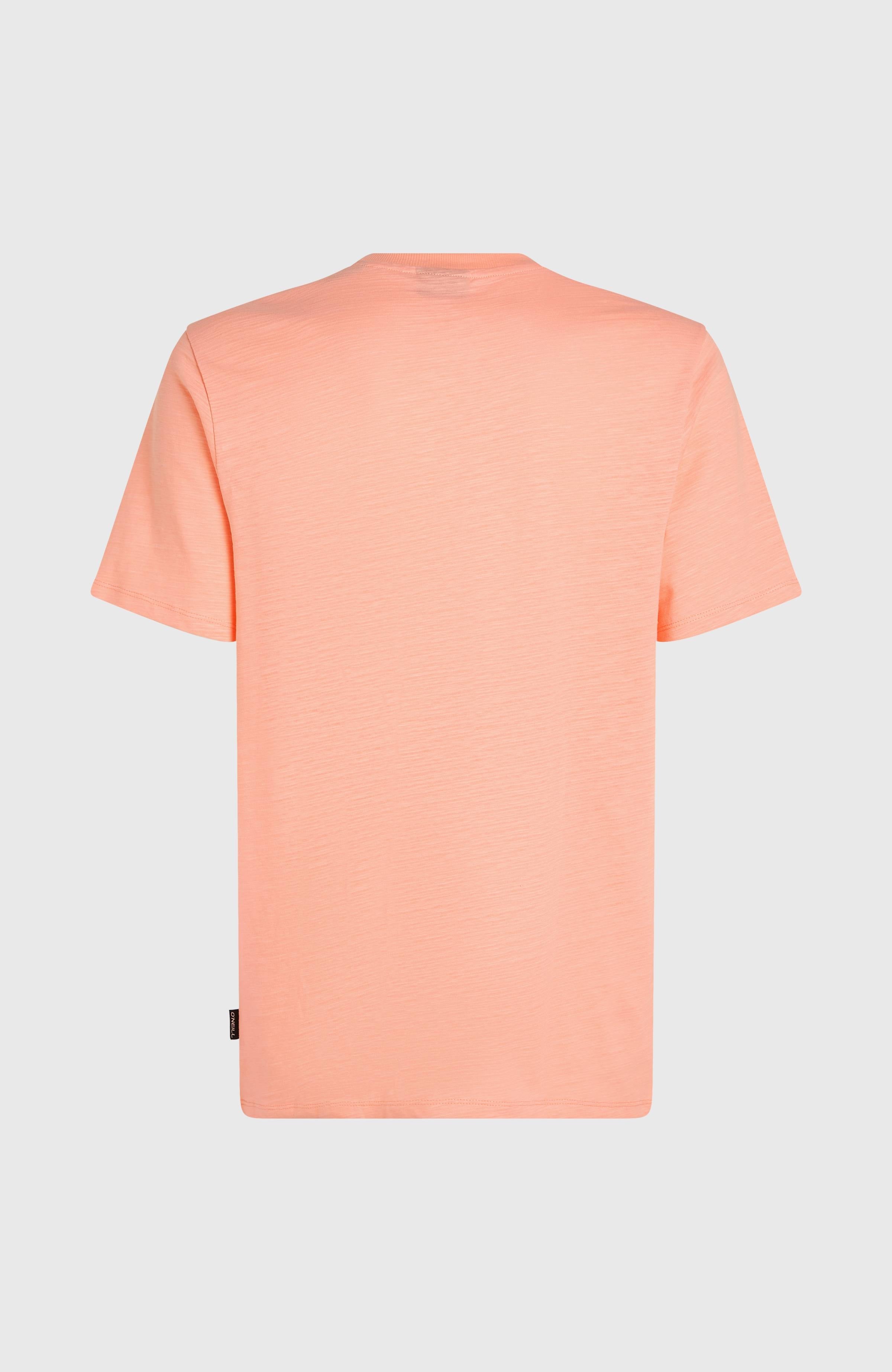 Slub Chest Pocket T-Shirt Men - Coral Pop
