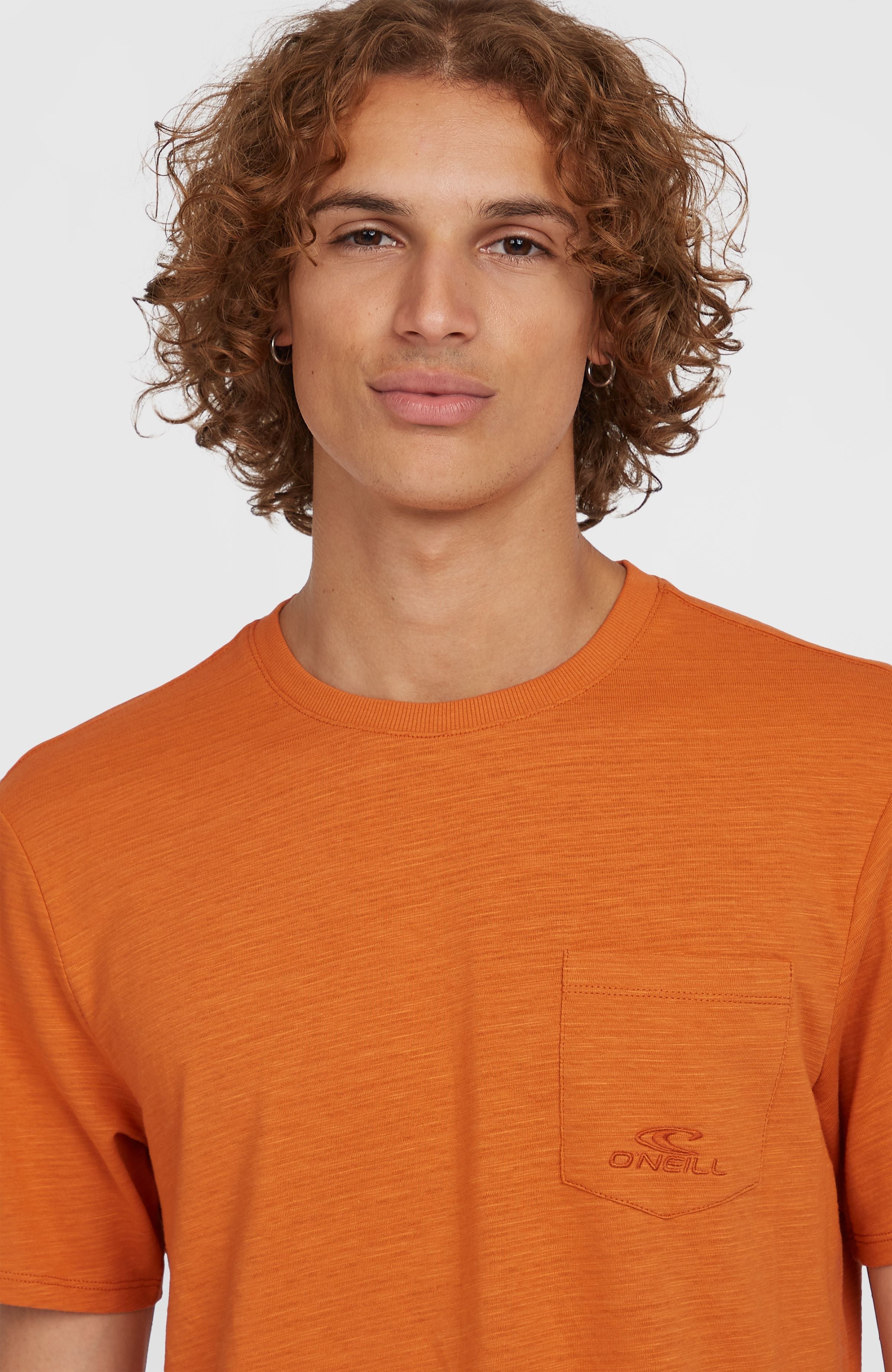 Slub Chest Pocket T-Shirt Men - Cinnamon Stick