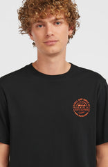 Chest-Print T-Shirt Men - Black Out