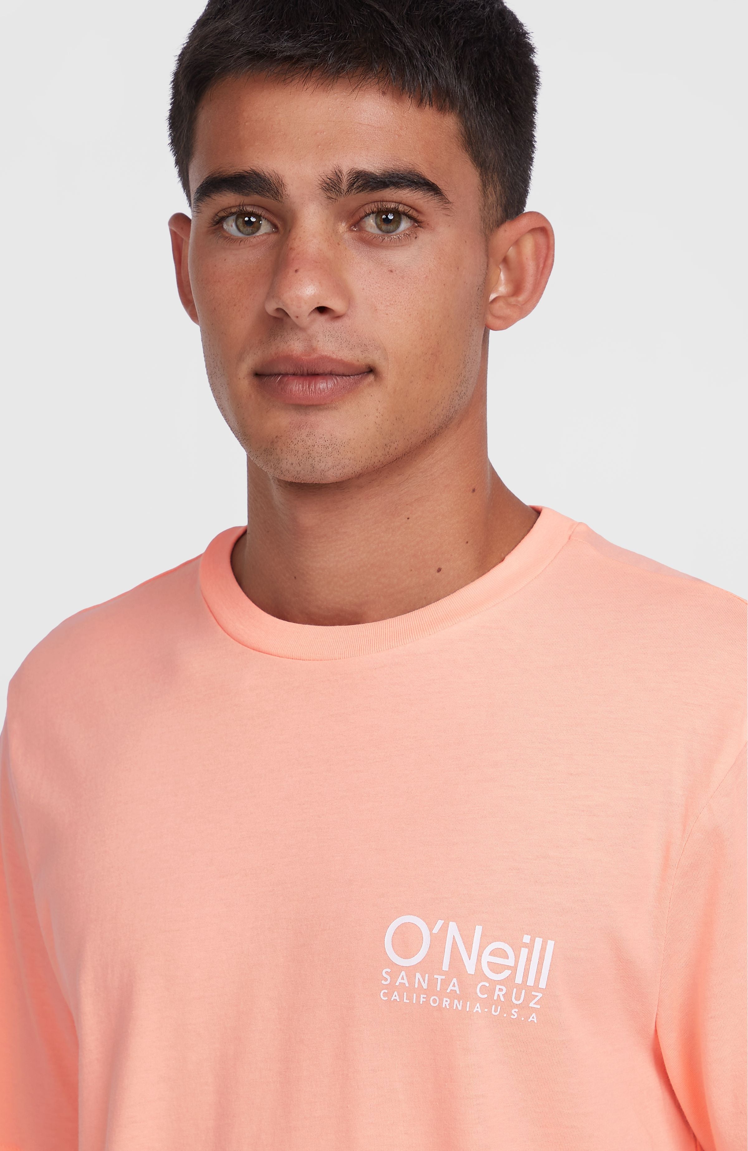 Original Cali Logo T-Shirt Men - Coral Pop