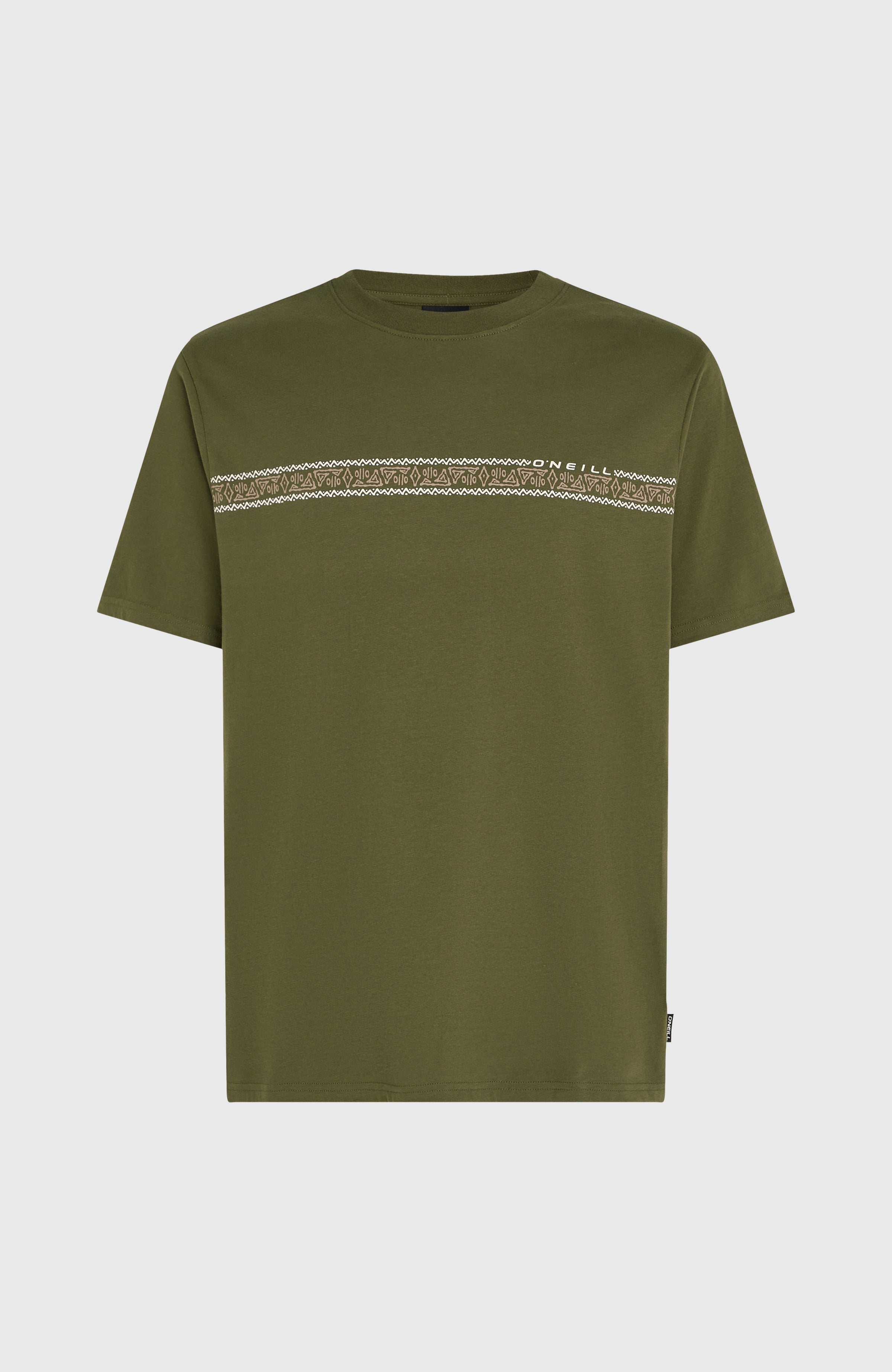 Ikat Stripe T-Shirt Men - Forest Night
