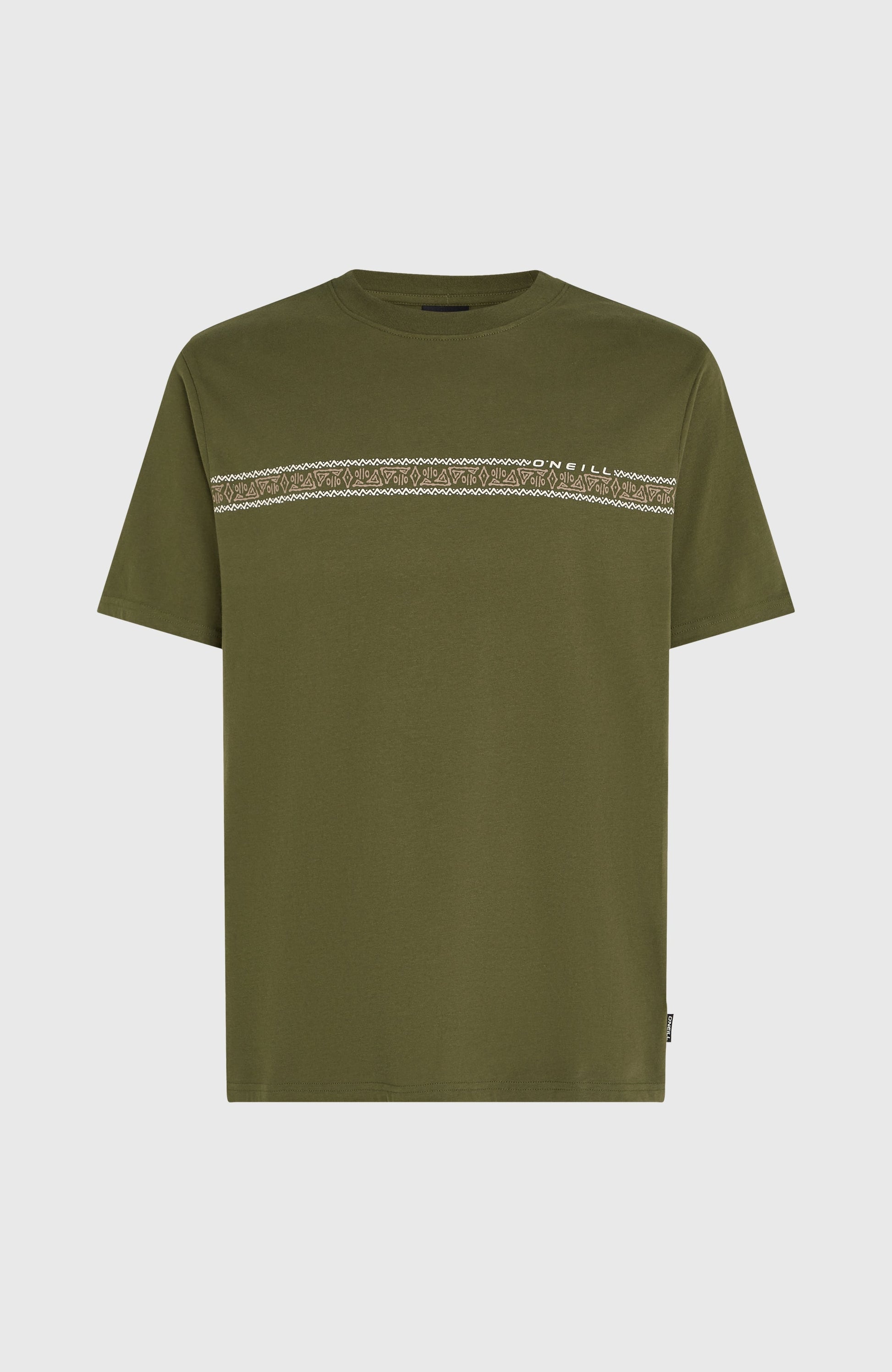 Ikat Stripe T-Shirt Men - Forest Night