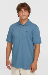 Slub Small Logo Polo Men - Copen Blue