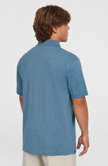 Slub Small Logo Polo Men - Copen Blue