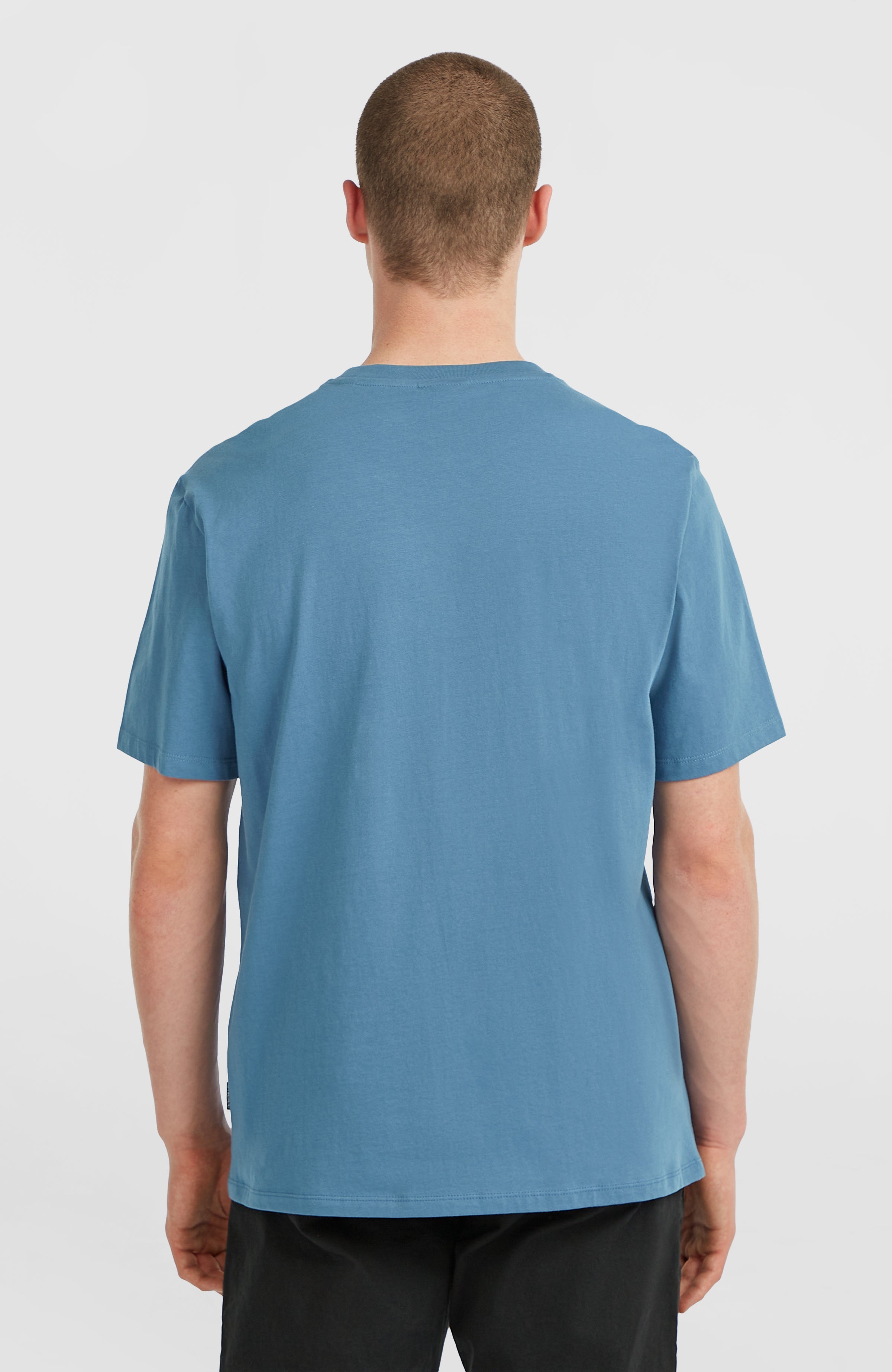 Chest-Print T-Shirt Men - Mozart Blue