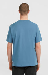 Chest-Print T-Shirt Men - Mozart Blue