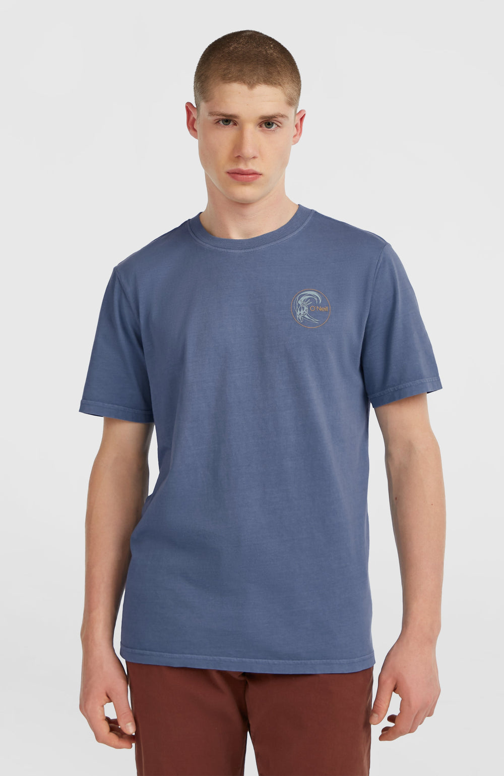 O'Riginals Retro Back-Print T-Shirt Men - Mozart Blue