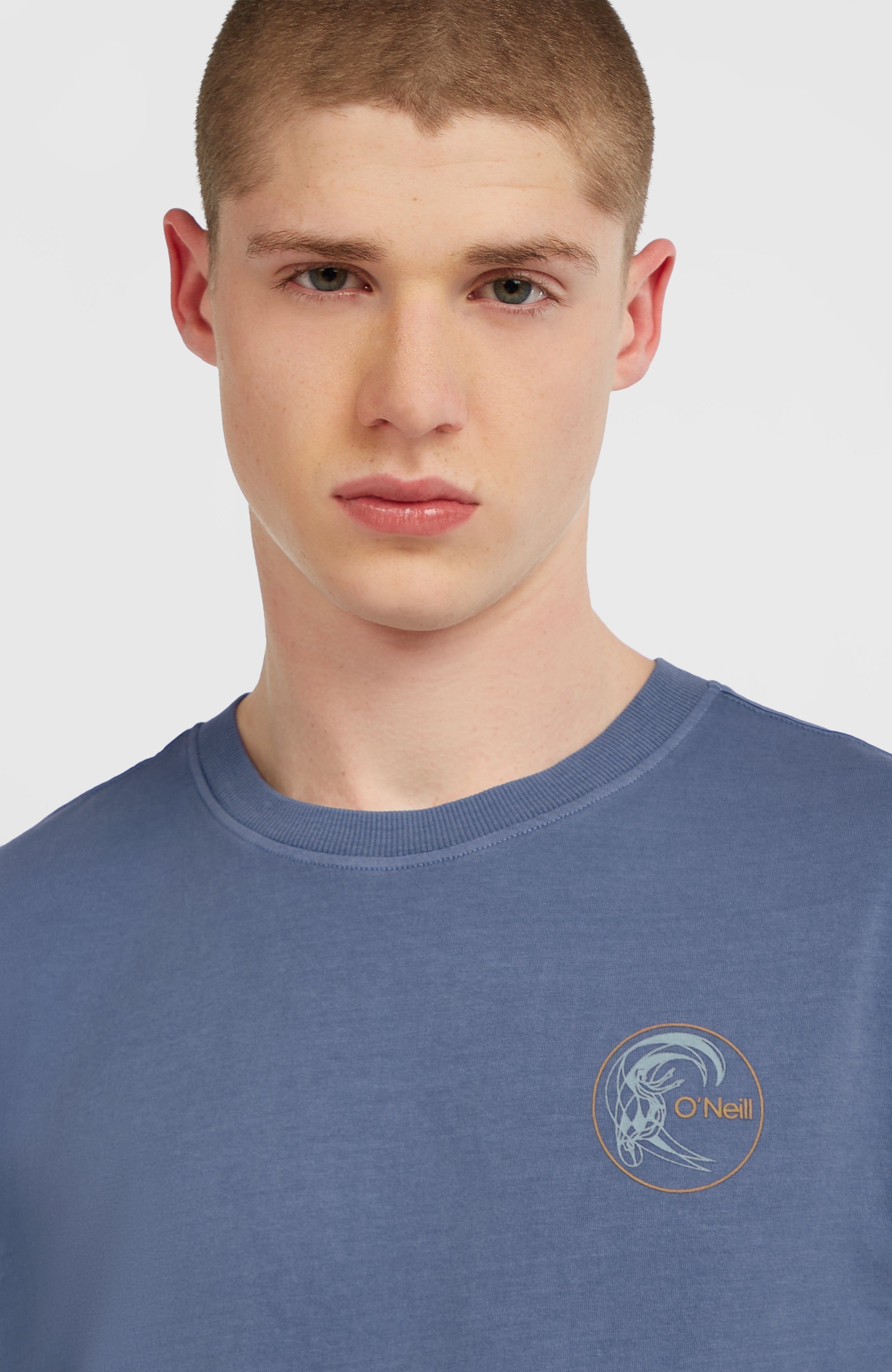 O'Riginals Retro Back-Print T-Shirt Men - Mozart Blue