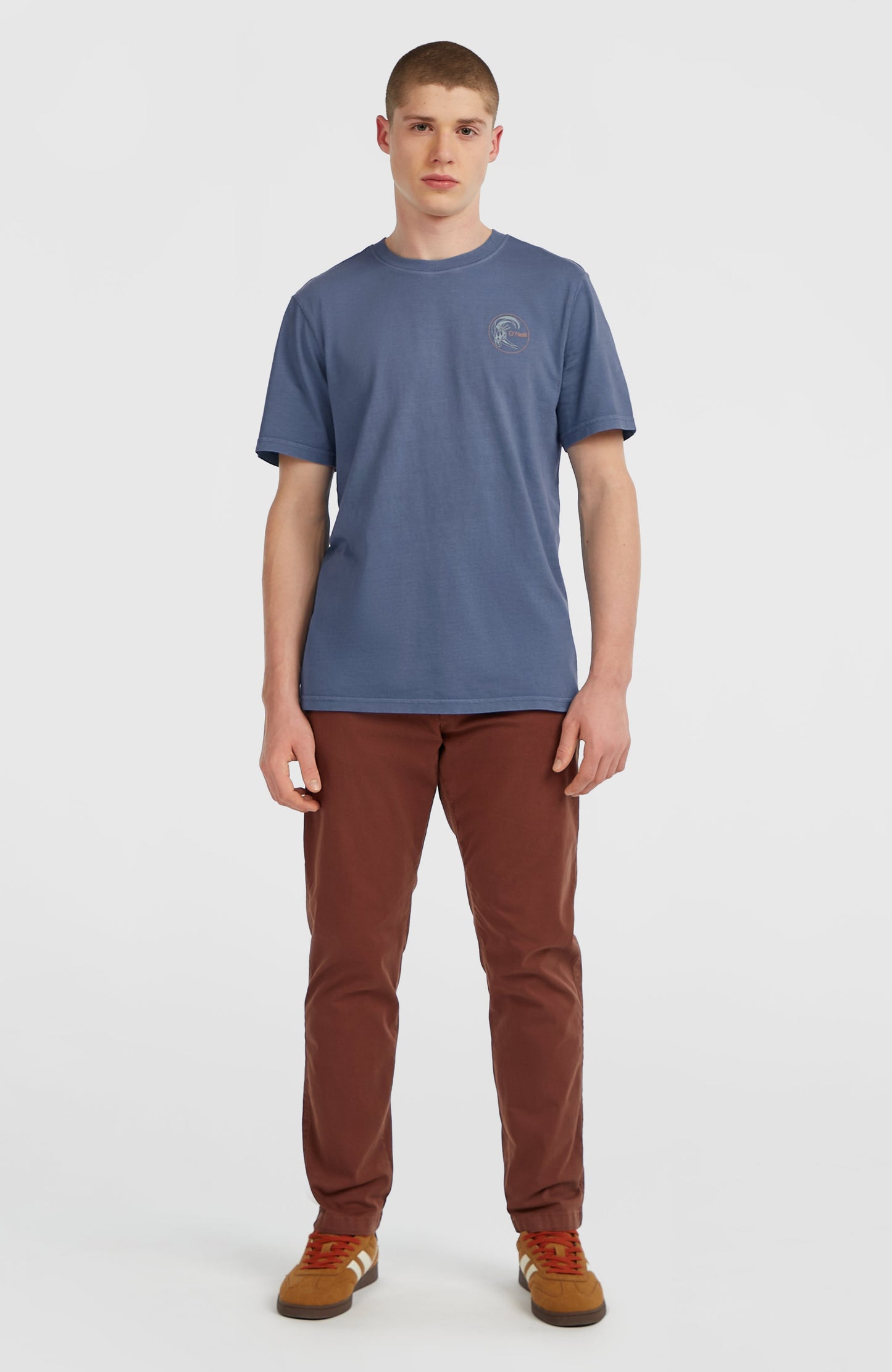 O'Riginals Retro Back-Print T-Shirt Men - Mozart Blue