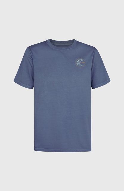 O'Riginals Retro Back-Print T-Shirt Men - Mozart Blue