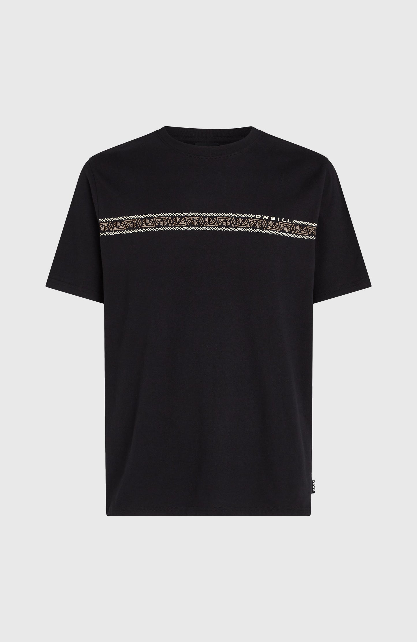 Ikat Stripe T-Shirt Men - Black Out
