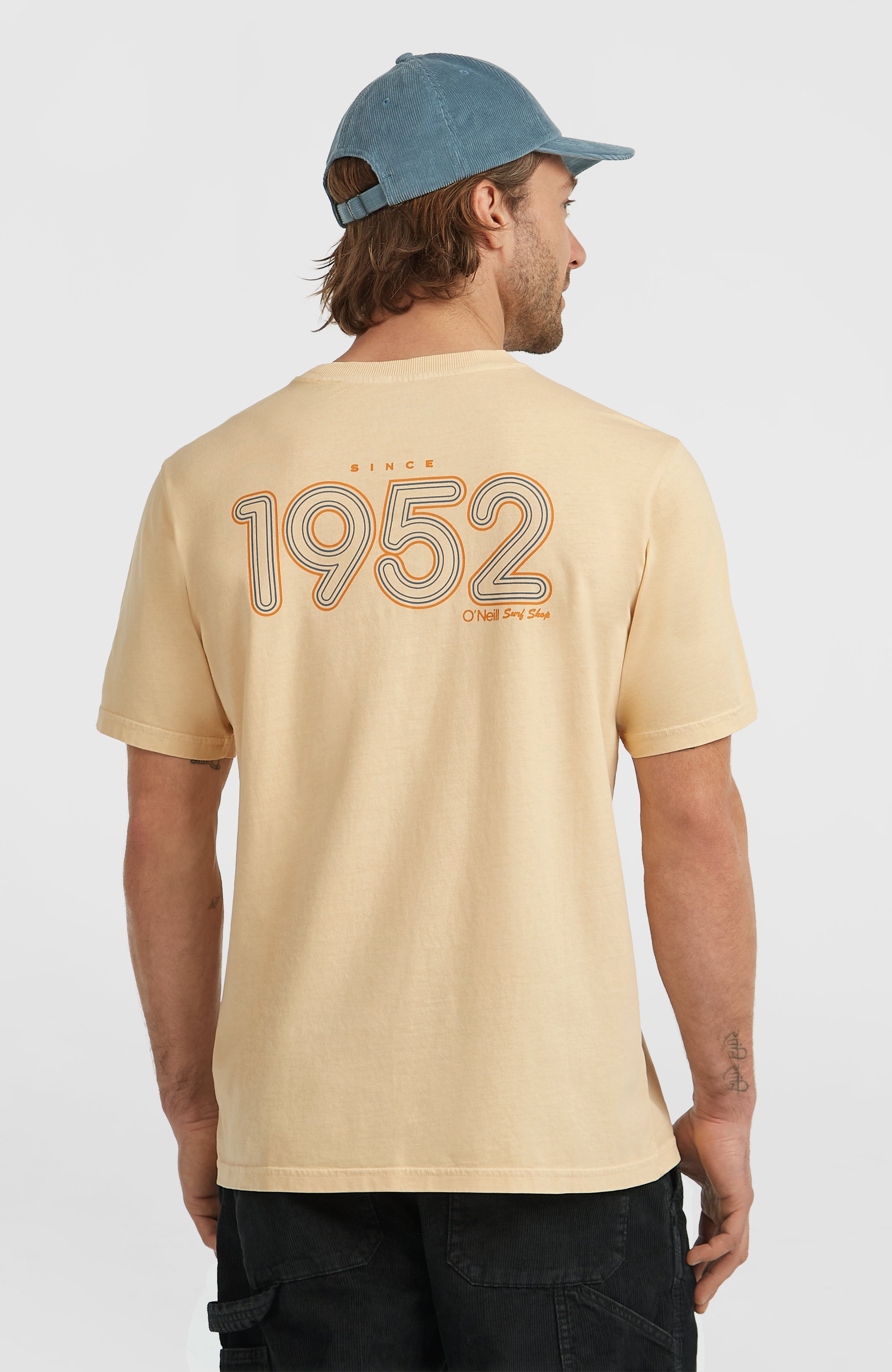 O'Riginals Retro Back-Print T-Shirt Men - Macaron