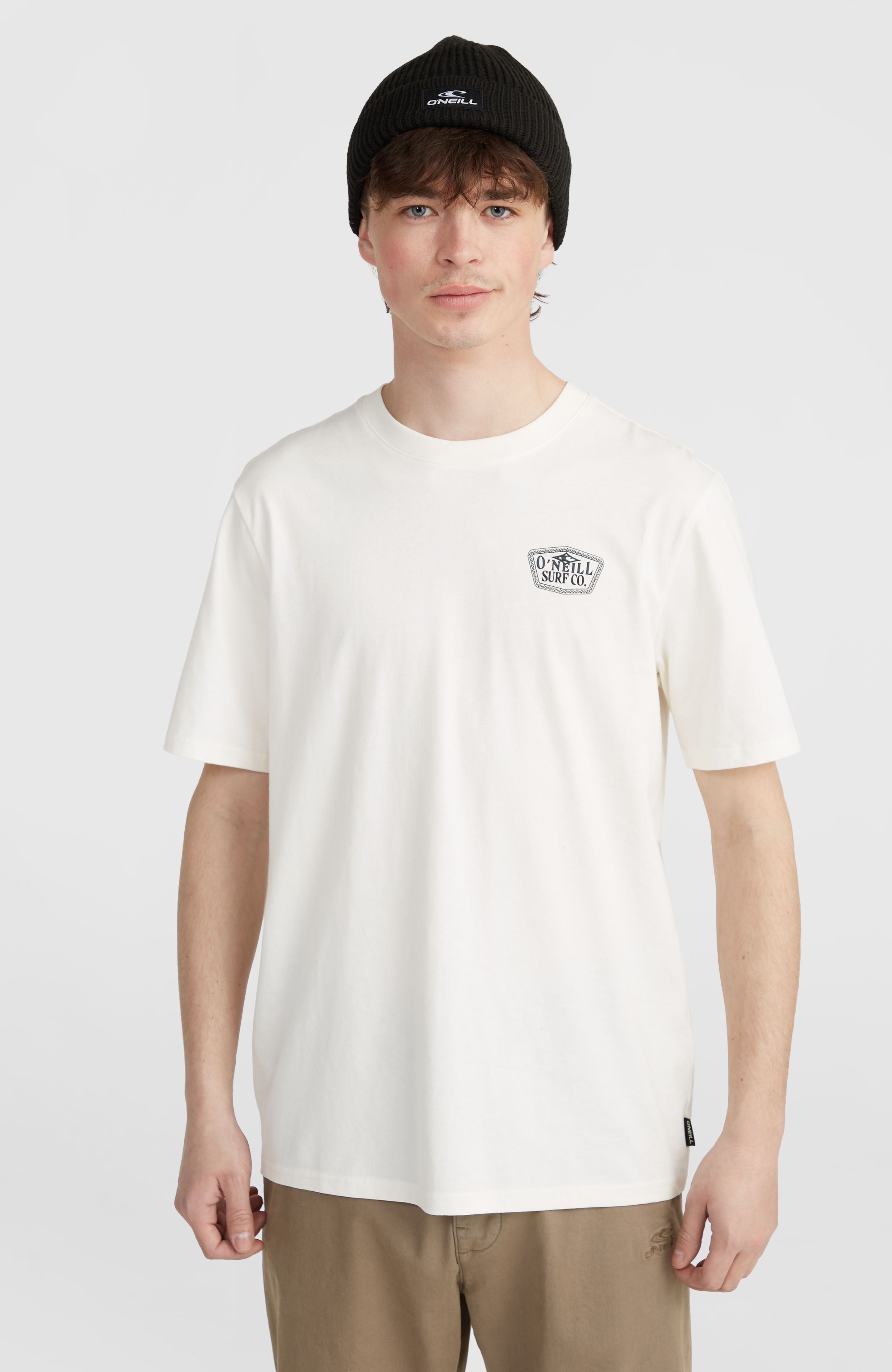 Small Chest Print T-Shirt Men - Snow White