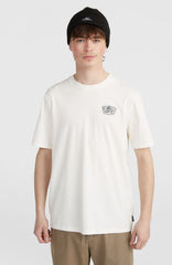 Small Chest Print T-Shirt Men - Snow White