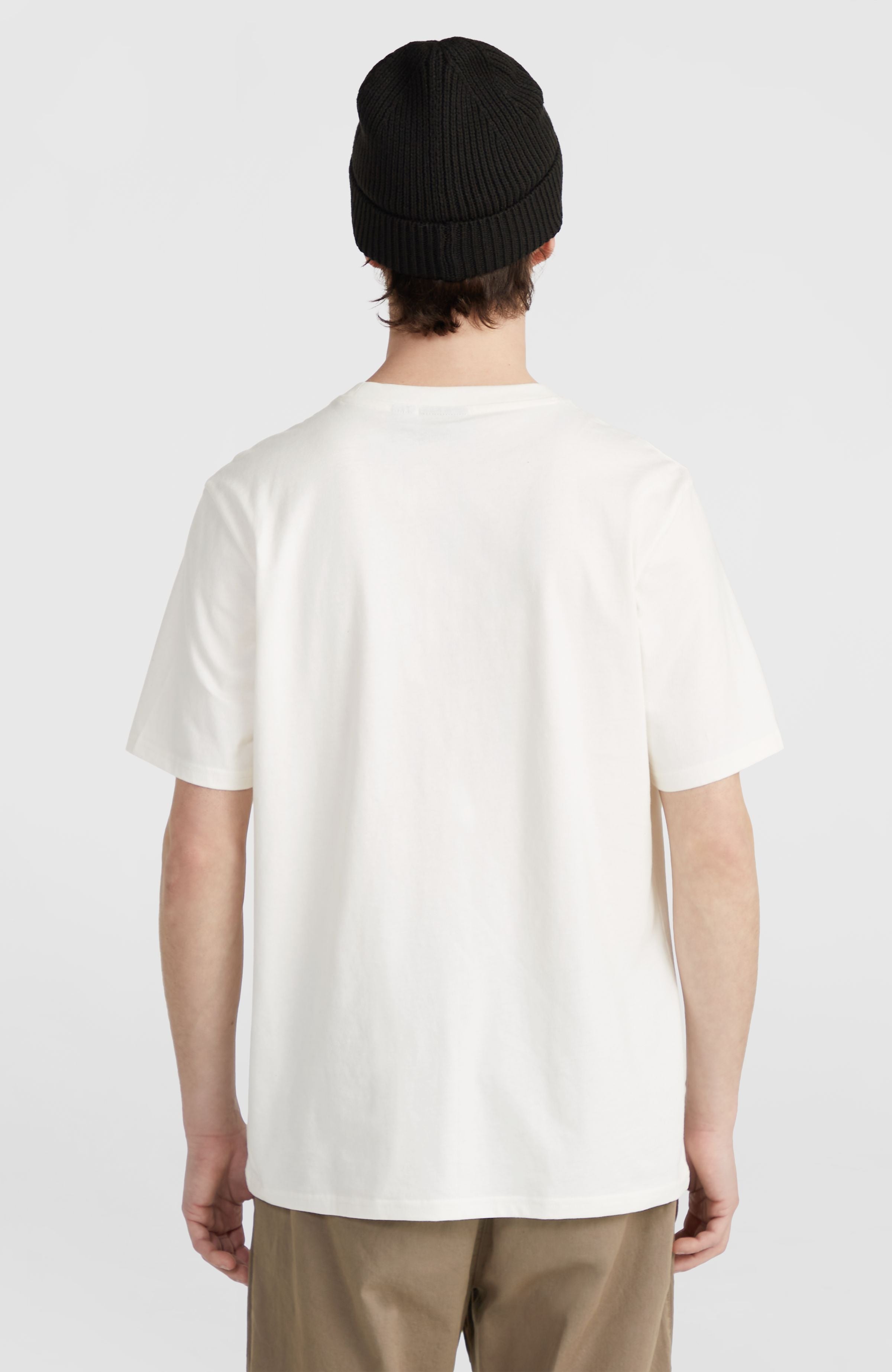 Small Chest Print T-Shirt Men - Snow White
