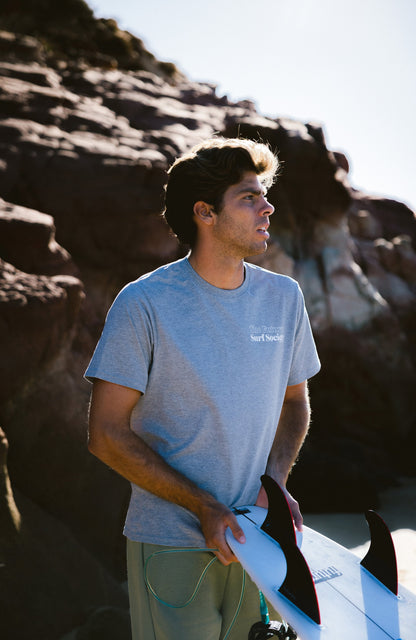 Future Surf Society T-Shirt Men - Silver Melee