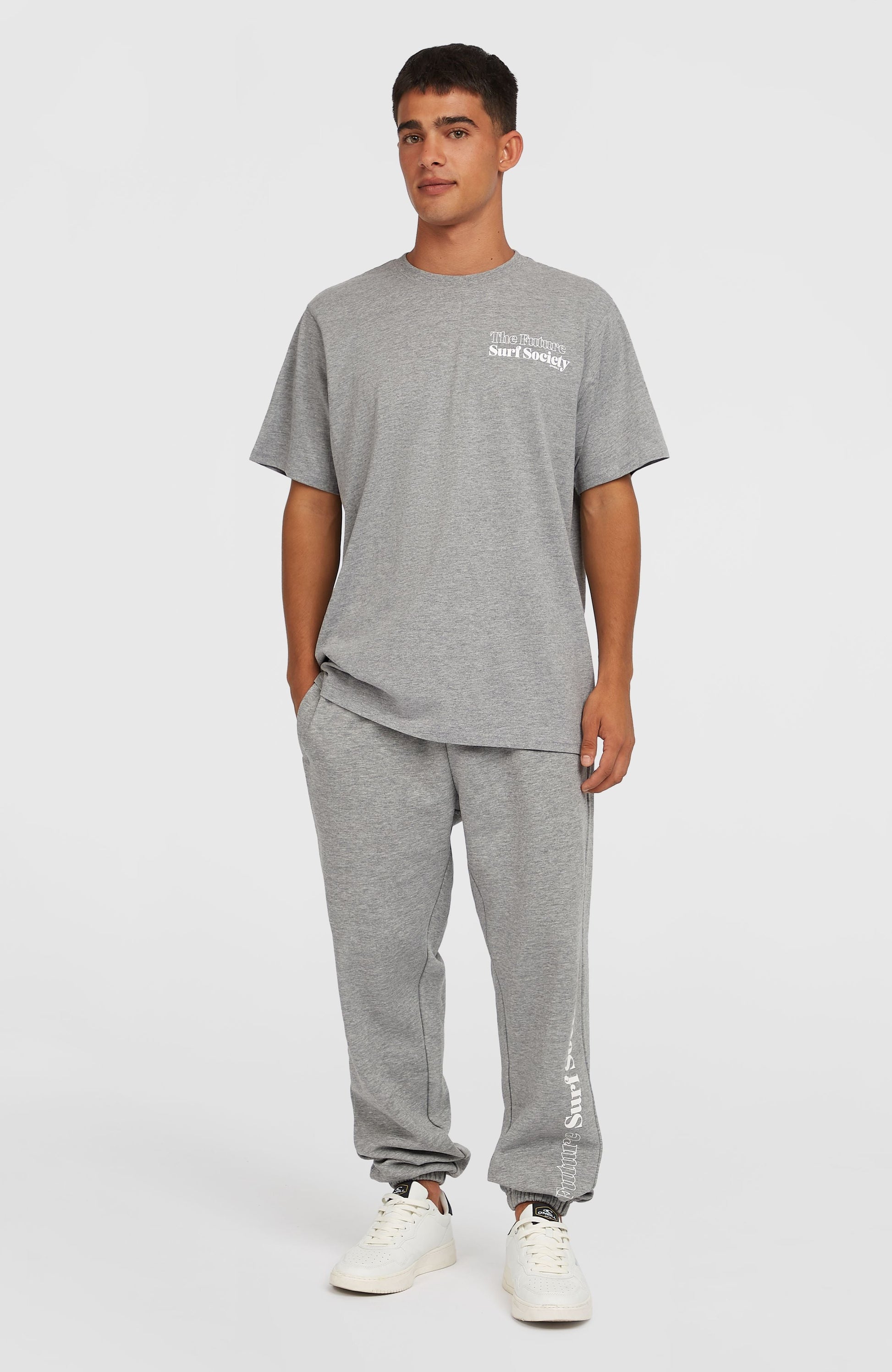 Future Surf Society T-Shirt Men - Silver Melee