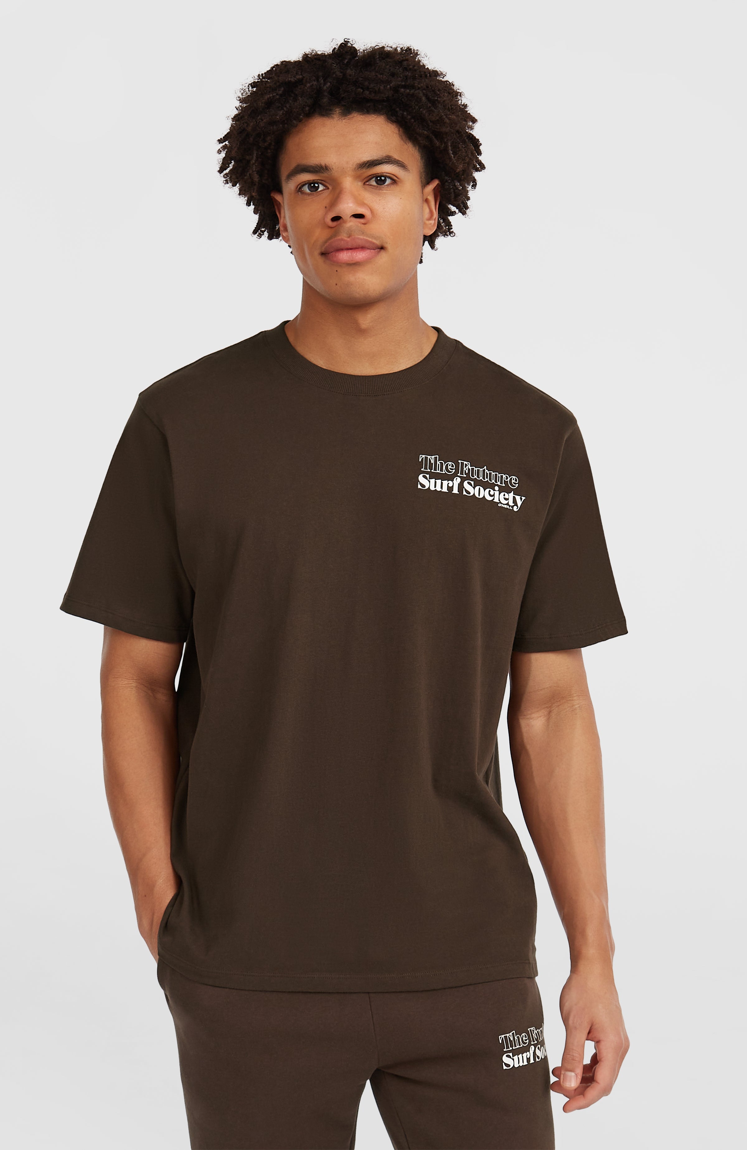 Future Surf Society T-Shirt Men - Coffee Bean