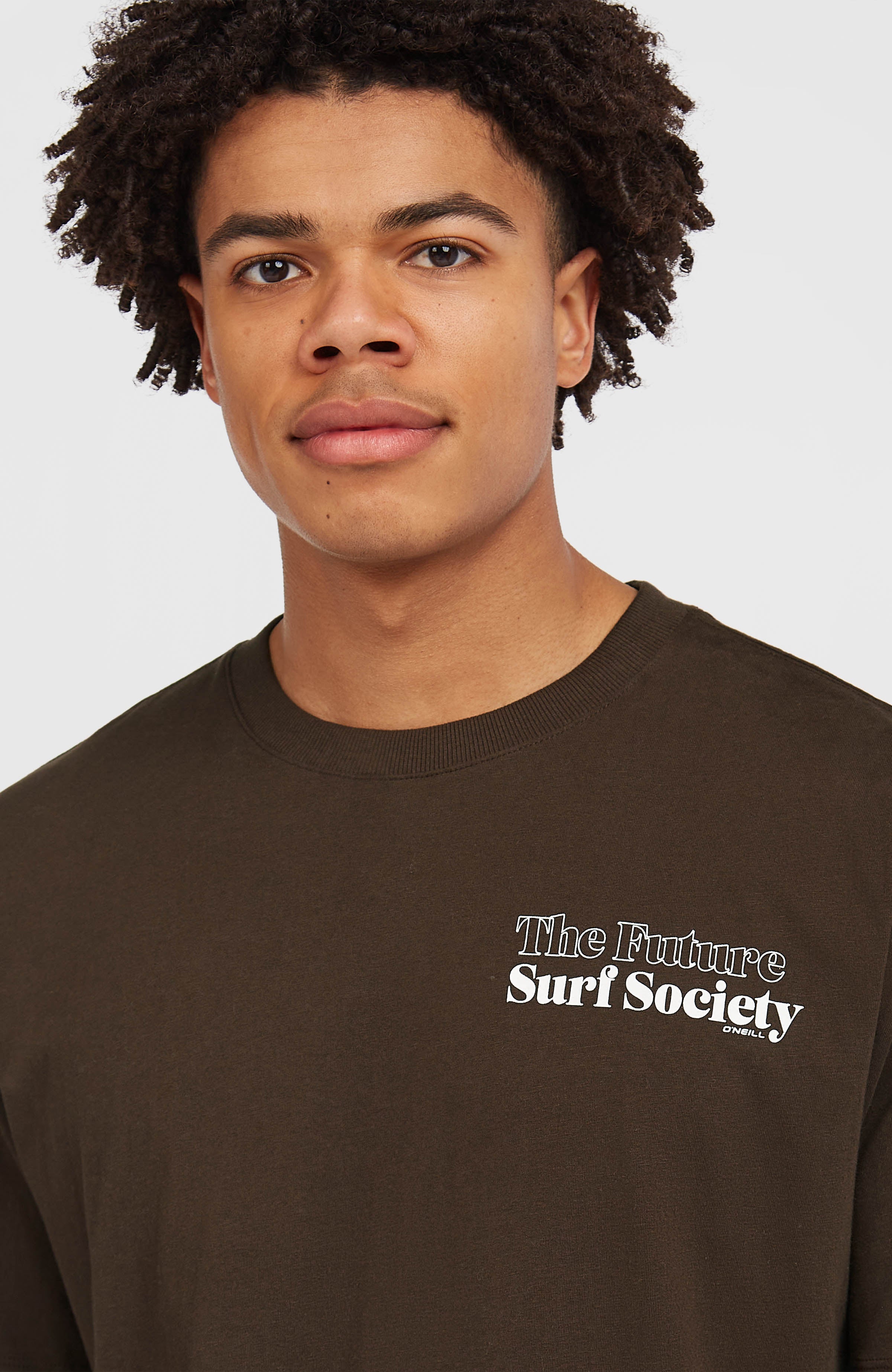 Future Surf Society T-Shirt Men - Coffee Bean