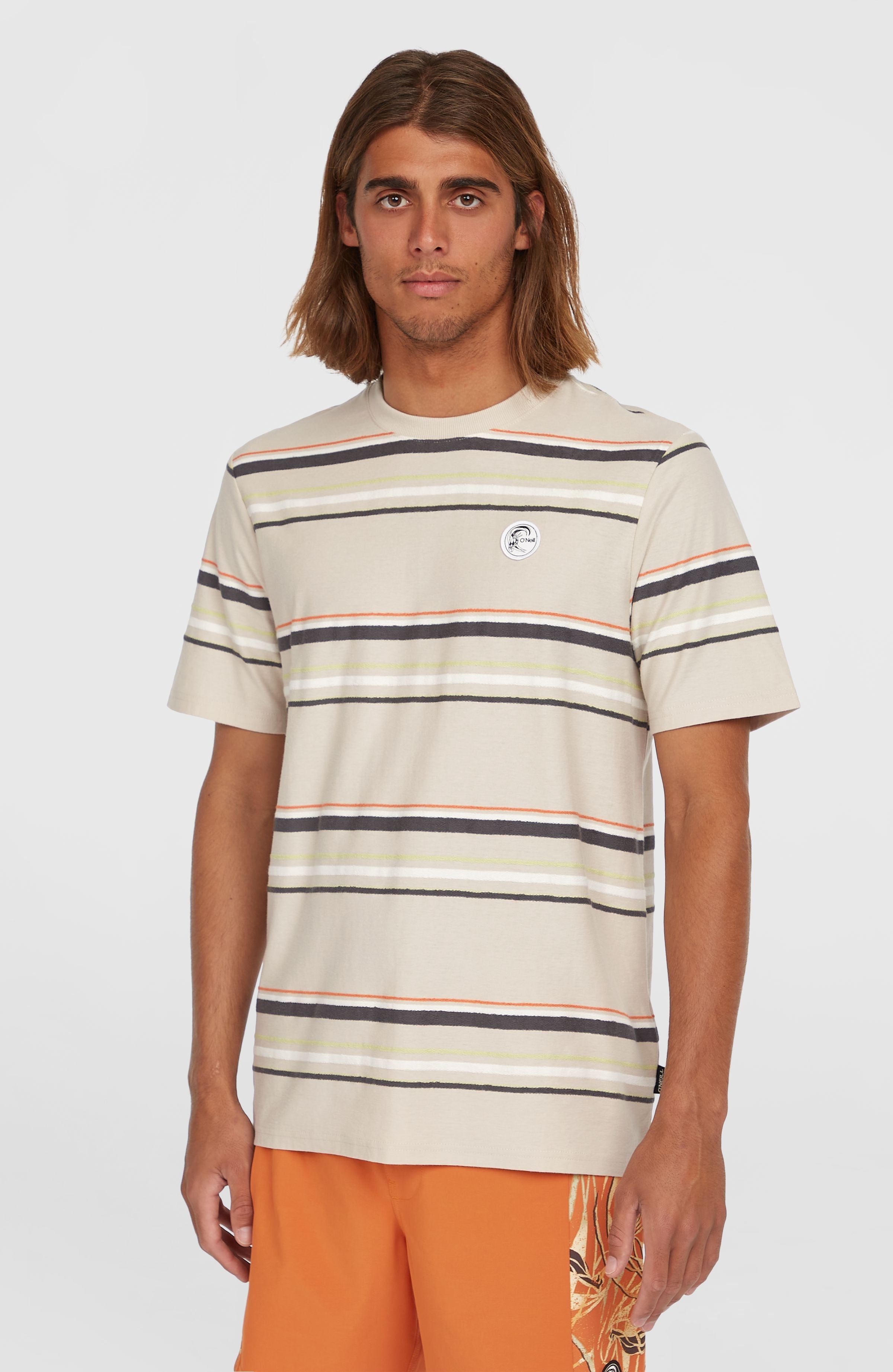 O'Riginals Stripe T-Shirt Men - Beige Originals Retro Stripe