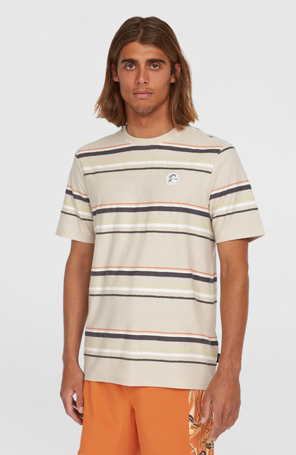 O'Riginals Stripe T-Shirt Men - Beige Originals Retro Stripe