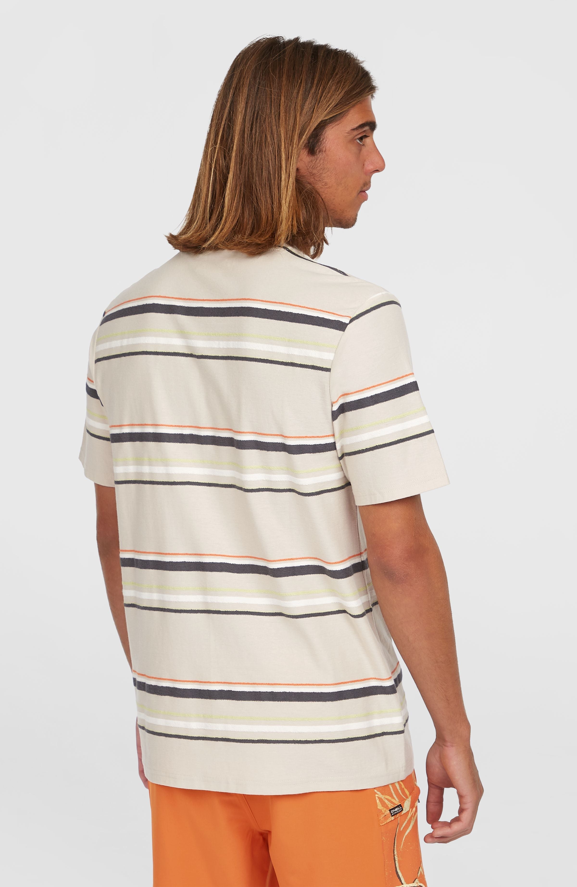 O'Riginals Stripe T-Shirt Men - Beige Originals Retro Stripe